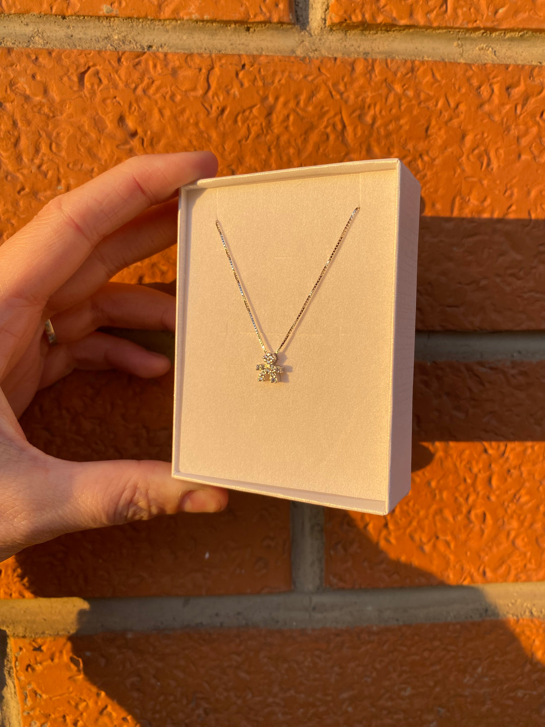 Collana con bebè zirconato personalizzabile