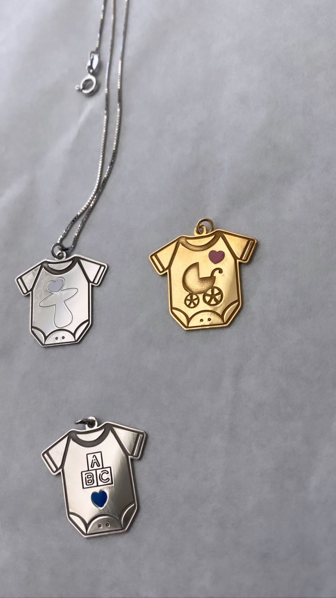 Collana body bebè in Argento 925 personalizzabile