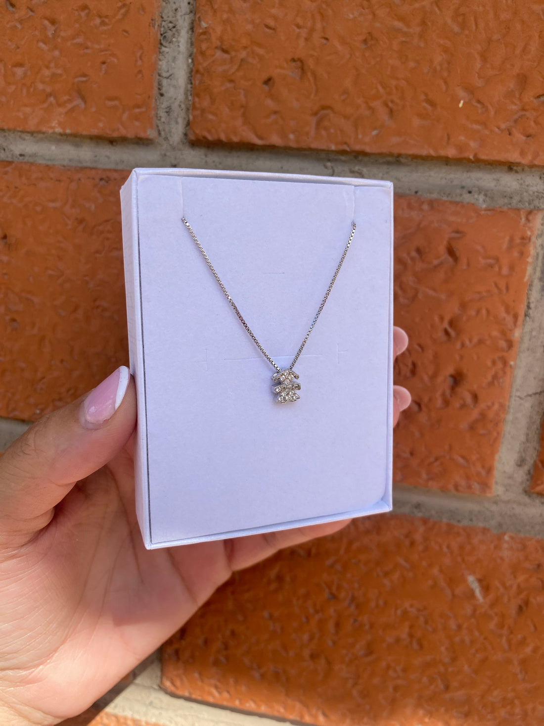 Collana con bebè zirconato personalizzabile