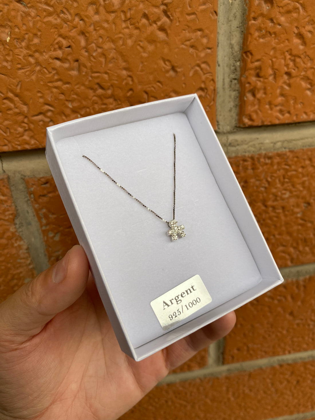 Collana con bebè zirconato personalizzabile