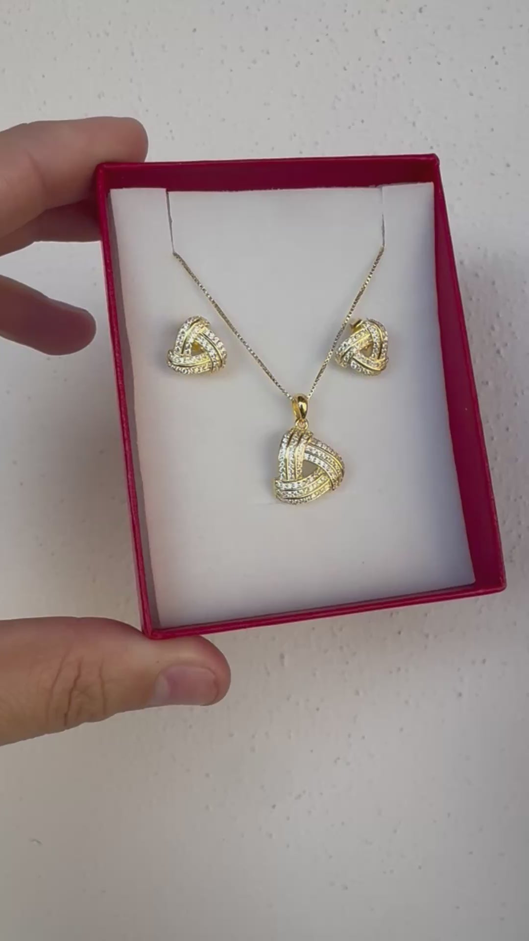 Set orecchini e collana argento925