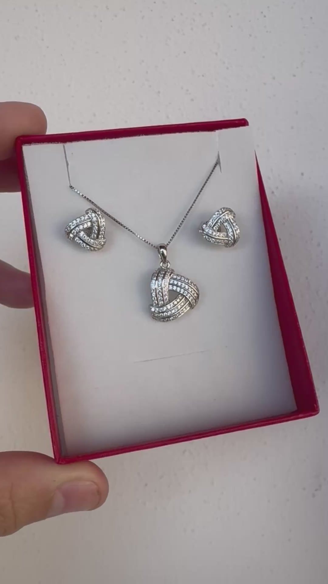 Set orecchini e collana argento925